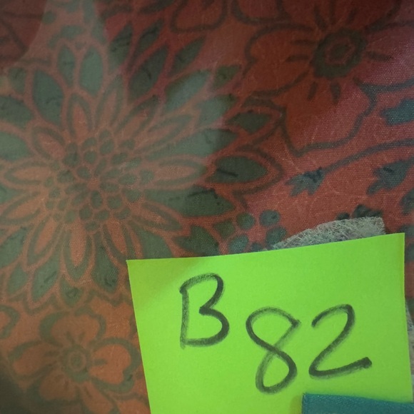 B-82 Aller Simplement Red & Black Floral Short Sleeve Tie Front Long Suit Jacket - Picture 12 of 12